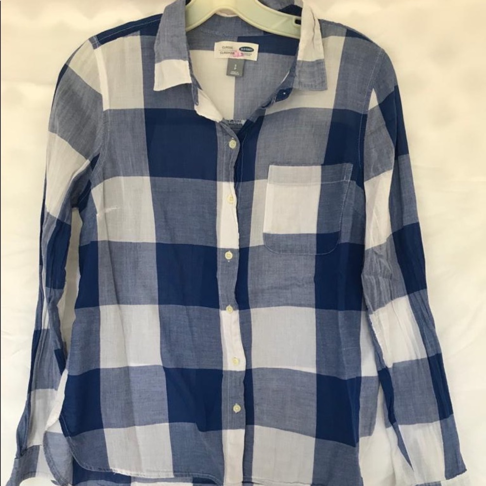 Plaid Blue top